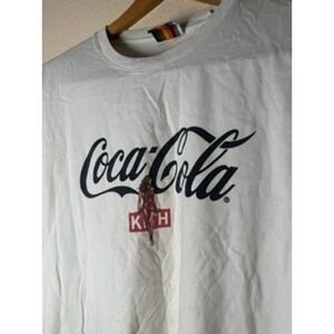 Kith Coca Cola T-Shirt Graphic Logo Short Sleeve Crewneck Tee Top Men's *Stained